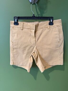 J Crew Women's Tan Stretch Cotton Shorts, NWT